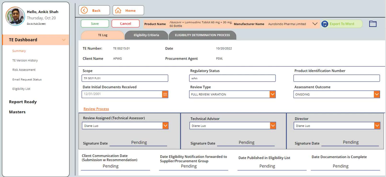 Pharmaceutical Project